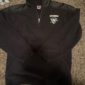 Boys quarter zip Pittsburgh penguin fleece